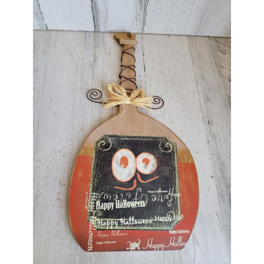 Vintage wooden‎ Halloween eye large potion bottle home decor